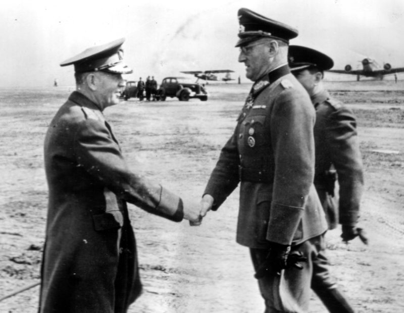 Фердинанд Шернер и Ион Антонеску. 1944 г.