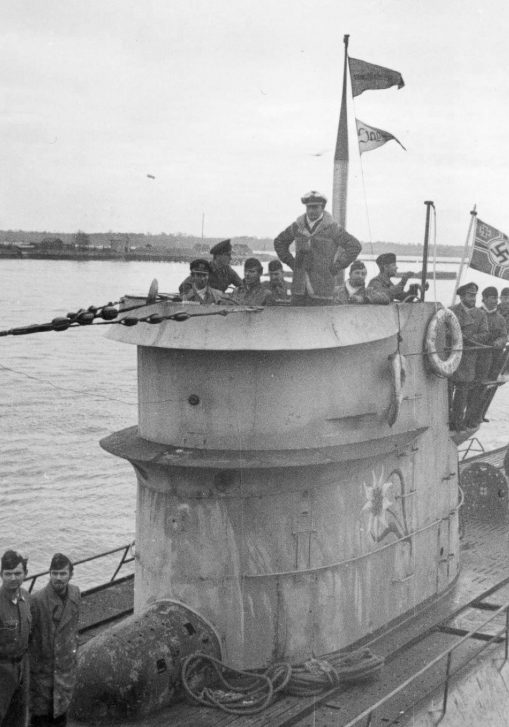 Подлодка «U-124» возвращается в Лорьян. Декабрь 1941 г.