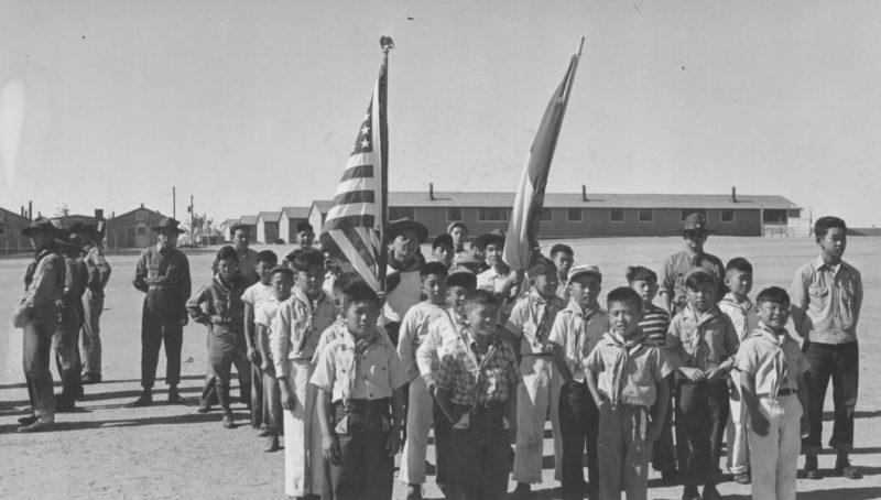 Воспитание патриотизму в лагере «Гранада». Май 1943 г.