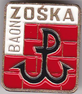 Памятный знак разведывательного батальона «Зойка» Армии Крайовой.