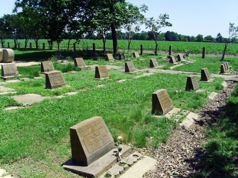 Кладбище лагеря «Rohwer» в штате Арканзас.