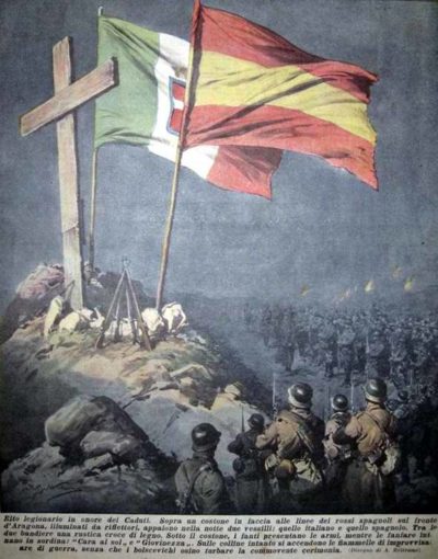 Пропагандистские плакаты Италии.