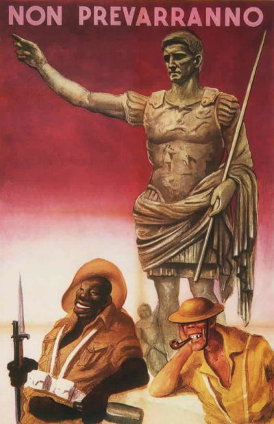 Пропагандистские плакаты Италии.