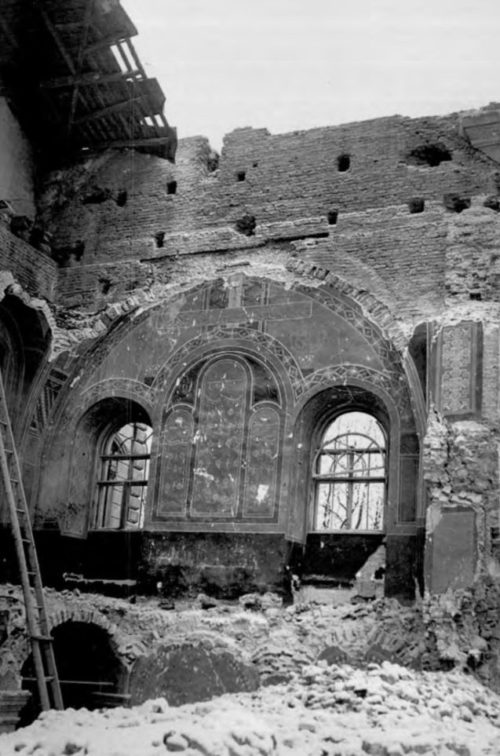 Разрушенная церковь Святого Духа. Сентябрь 1939 г.