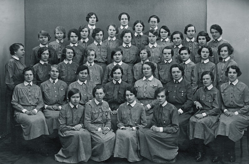 Девушки на курсах «Lotta Svärd». 1933 г.