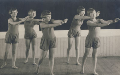 Секция девочек-гимнасток. 1933 г.