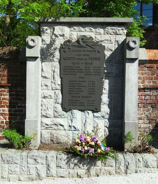 Муниципалитет Baulers. Памятник воинам, погибшим в 1940-1945 годах.