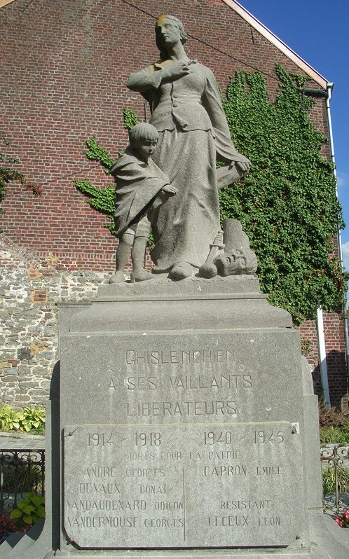 Муниципалитет Gellingen. Памятник погибшим воинам обеих войн. 