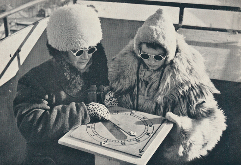 «Финские Лотты» наблюдают за небом в Северной Финляндии. Январь 1940 г.