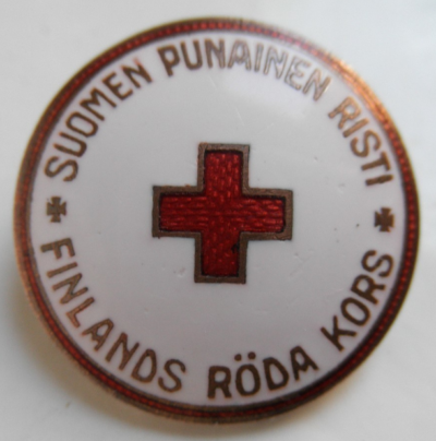 Аверс и реверс членского знака Финского Красного Креста.