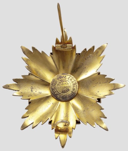 Аверс и реверс Звезды Большого золотого креста Ордена Римского орла I-го типа.