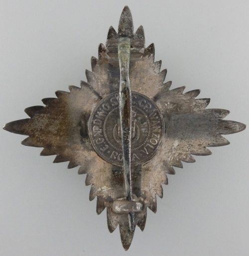 Аверс и реверс Звезды Большого серебряного креста Ордена Римского орла с мечами I-го типа.