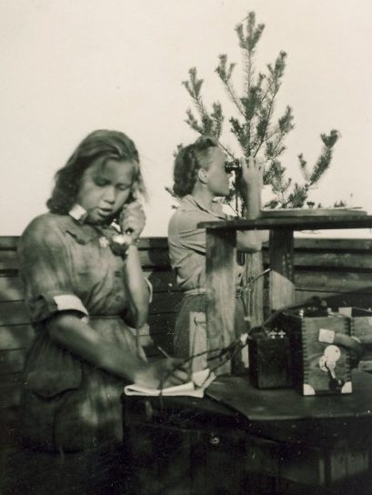 Воздушные наблюдательницы из «Lotta Svärd». 1941 г.