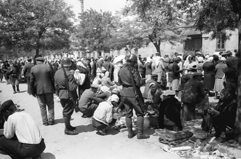 Блошиный рынок на Молдаванке. Лето 1943 г.