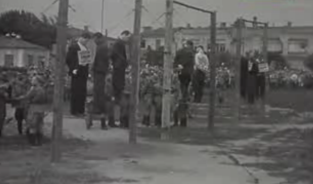 Казнь коллаборантов в Краснодаре. 14 июля 1943 г.