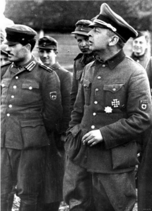 Командир «Народной бригады Каминского» РОНА Бронислав Каминский. Март 1944 г.