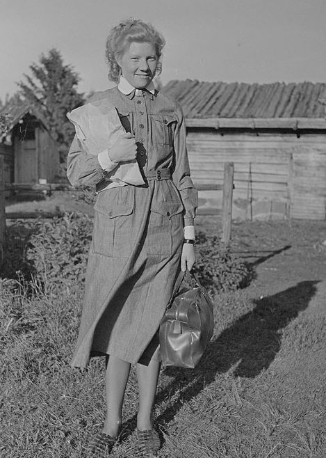 Девушка из «Лотты» в униформе. 1944 г.