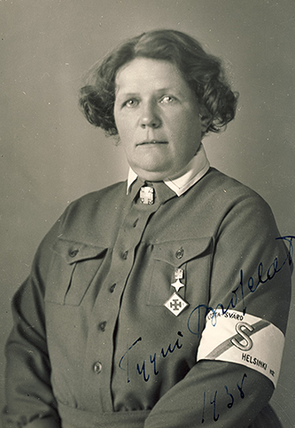 Руководитель медицинского отделения организации «Лотты» Tyyni Brofelt. Ноябрь 1944 г. 
