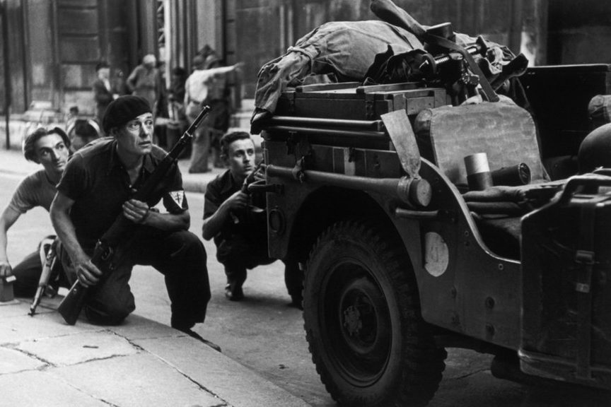 Бои во время освобождения города. 24 августа 1944 г. 
