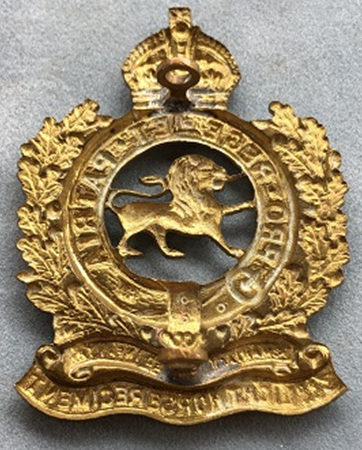 Аверс и реверс знака на шляпу военнослужащих 3-го полка легкой кавалерии.