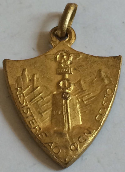 Аверс и реверс памятной медали пограничного XIV армейского корпуса «Treviso».