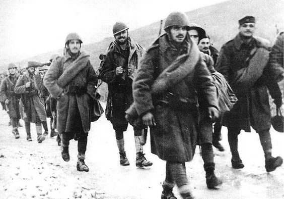 Греческие войска входят на территорию Албании. Осень 1940 г.