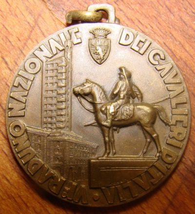 Медаль 6-го национального сбора кавалерии. Турин. 1940 г.