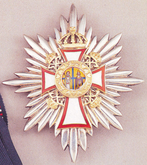 Звезда Большого креста ордена Святых Георгия и Константина.