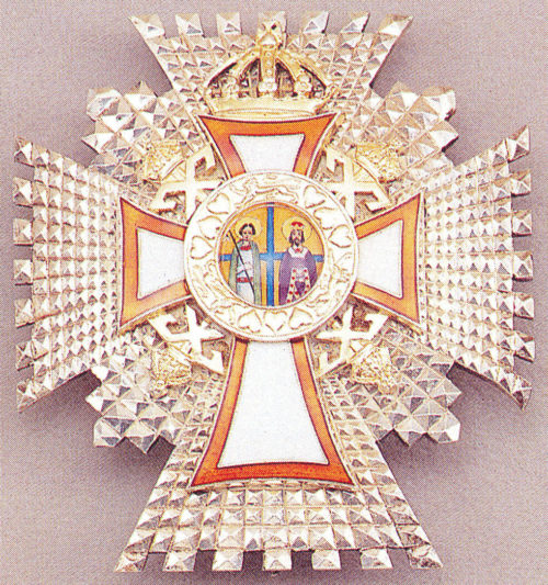 Звезда Большого командорского креста ордена Святых Георгия и Константина.
