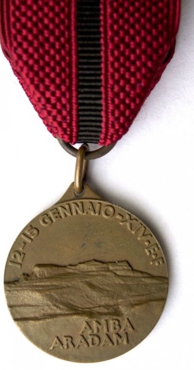 Аверс и реверс памятной медали 27-й пехотной дивизии «Sila».