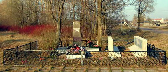д. Глобицы Ломоносовского р-на. Братская могила, в которой похоронено 346 советских воинов. Здесь же находится могила Героя Советского Союза В.И.Вересова. 
