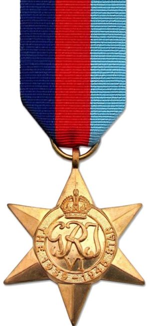 Аверс и реверс медали «Звезда 1939-45».