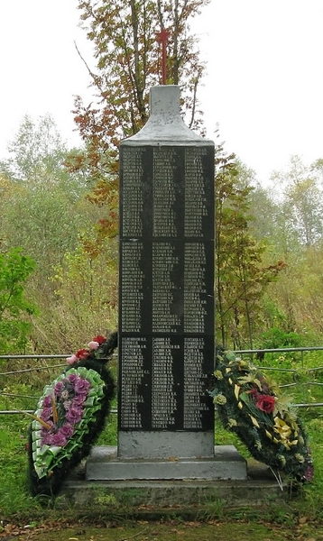  д. Окулово Бокситогорского р-на. Памятник погибшим землякам, на котором увековечено имена 225 человек. 