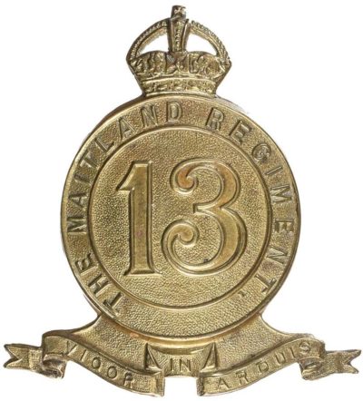 Знак на шляпу военнослужащих 13-го пехотного батальона.