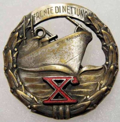 Аверс и реверс знака военно-морских пехотных батальонов Xª.