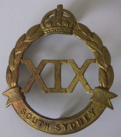 Знак на шляпу военнослужащих 19-го пехотного батальона.