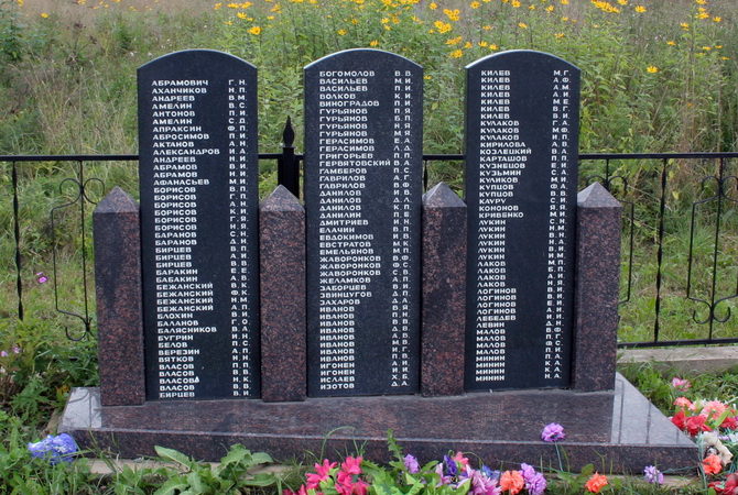 Братская могила советских воинов.