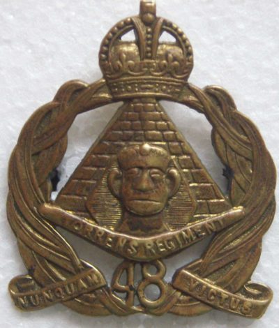 Знак на шляпу военнослужащих 48-го пехотного батальона.