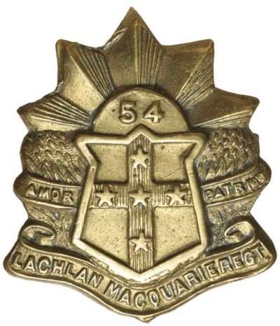 Знак на шляпу военнослужащих 54-го пехотного батальона.