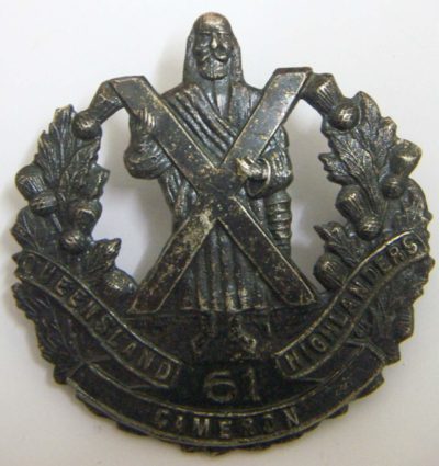 Знак на шляпу военнослужащих 61-го пехотного батальона.