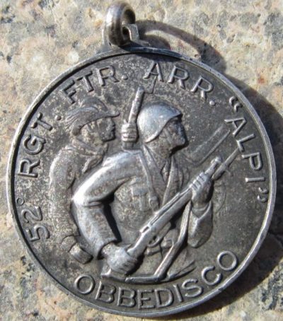 Памятная медаль 52-го пехотного полка «ALPI».