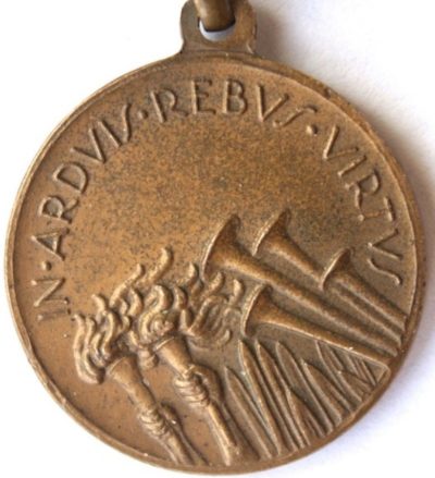 Аверс и реверс памятной медали 70-го пехотного полка бригады «Ancona». Полк образован в 1862 году и входил в состав бригады «Ancon» 4-й армии. Бронза, диаметр - 21 мм.