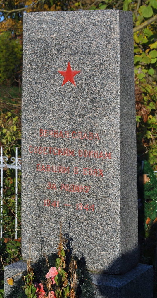 д. Белое Лужского р-на. Памятник на братской могиле советских воинов.