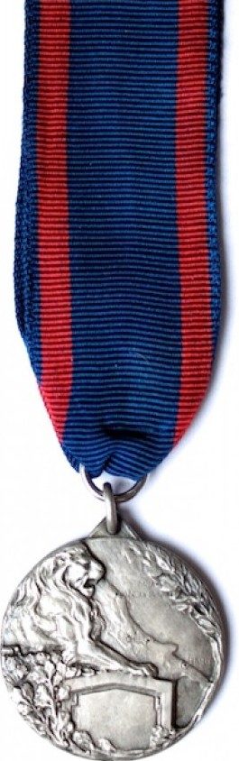 Аверс и реверс серебряной памятной медали 11-го армейского корпуса Бари.