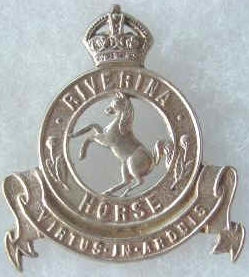 Знак на шляпу военнослужащих 21-го полка легкой кавалерии.