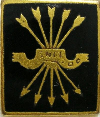 Знаки штурмовой бригады «Frecce Nere» (Чорные стрелы), воевавшей в Испании.