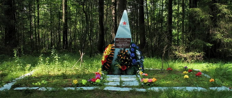 п. Рощино Выборгского р-на. Памятник на братской могиле советских воинов. 