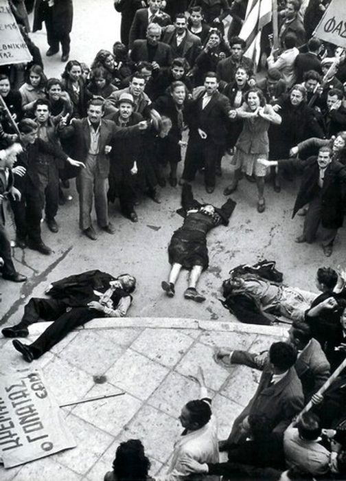 Расстрел прокоммунистической демонстрации. 3 декабря 1944 г.