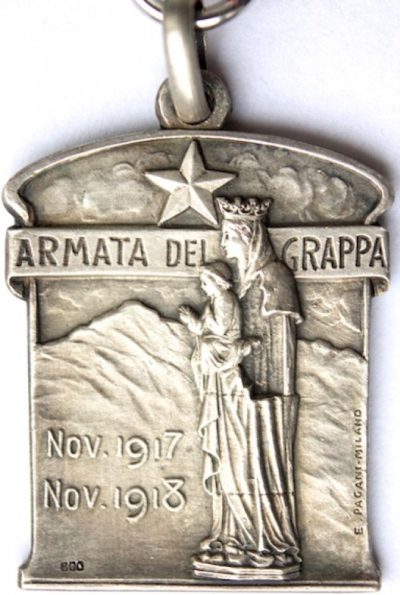 Аверс и реверс серебряной памятной медали 4-й армии.