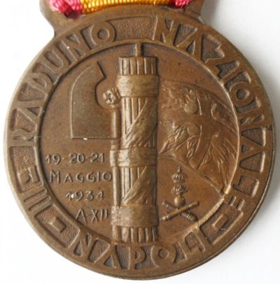 Аверс и реверс памятной медали 3-го сбора артиллеристов. 1934 г. Медаль изготовлена из бронзы, диаметр – 30 мм.